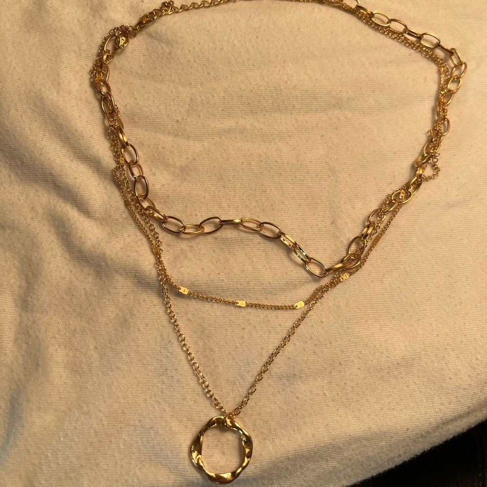 Rose Gold Triple Layer Chain